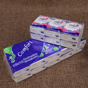 Customized printed pocket facial tissue paper/3ply printing mini pocket tissue/color wallet tissue china manufacturer