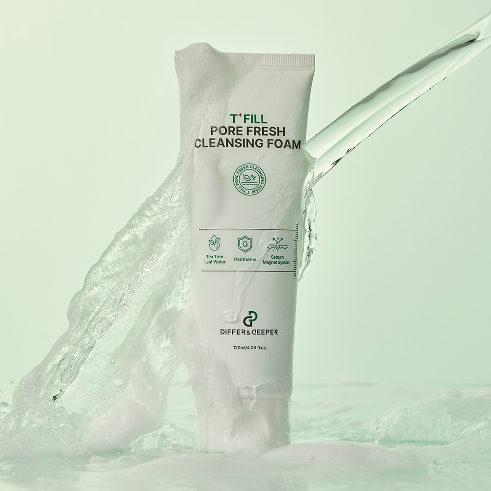 DIFFER&amp;DEEPER Pore Fresh Cleansing Foam_Impurity-Absorbing Cleansing Foam