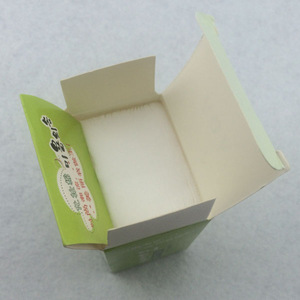 disposable square single layer cotton pads for face 6x7cm
