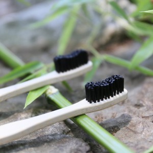 eco	new product ideas 2019 Bamboo Toothbrush Charcoal Bristle zero waste bambus toothbrush bamboo