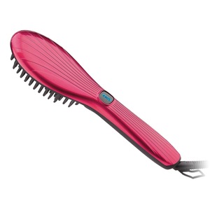 Fast Heating Hair Straightener Brush with LCD Display