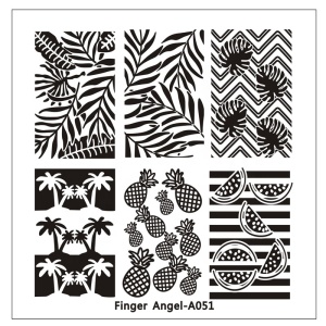 Finger Angel New Arrival Design Nail Stamping Plates Nail Stamp Image Template Nail Product