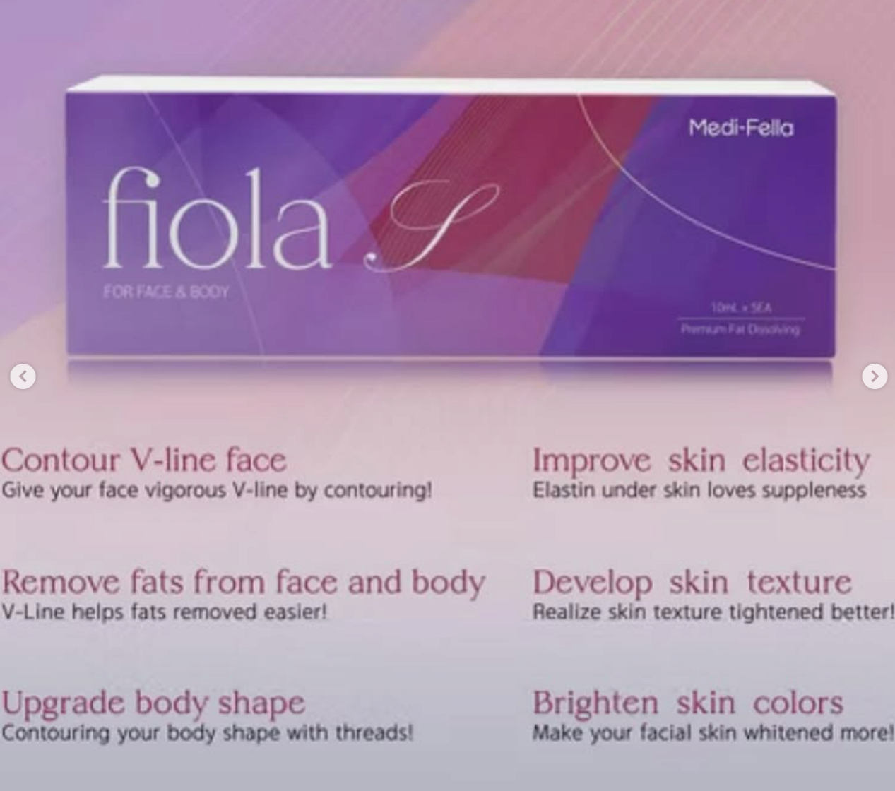 Fiola V premium Face Shaping Serum,Fat dissolver