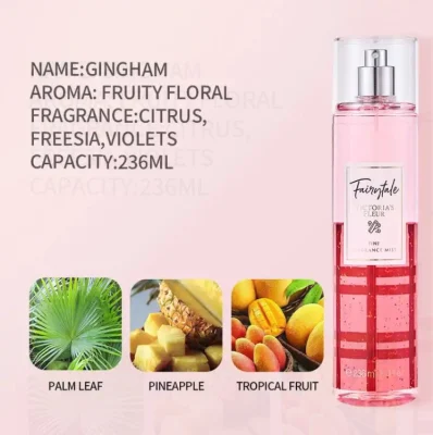 Floral and Fruity Fragance Scent Refreshing Fragrance Female Body Mist Women Perfume