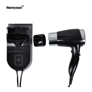 Honeyson hot hotel multifunction wall mounted hair dryer with holder