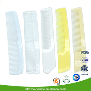 Hot selling unbreakable curved plastic hair comb used in hotel travel and home