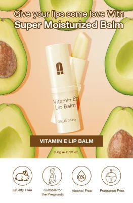 Hot Selling Vitamin E Rose for Girls Mouisturzing Lightening Lip Balm