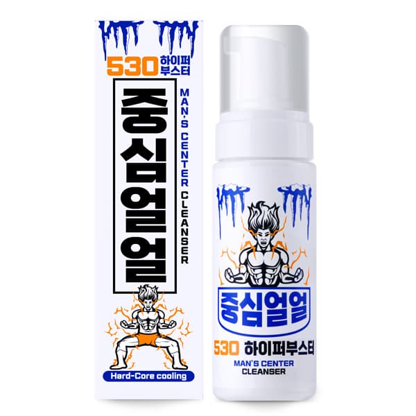 Joongsim ulul 530 Hyper Cool Kick Booster Shower Mens Cleanser