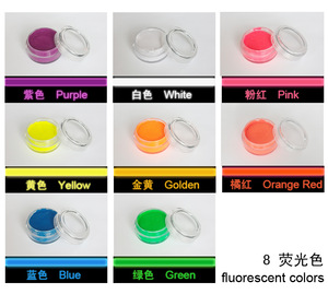 Midnight Glow Washable Non-Toxic UV/Backlight Reactive Neon Fluorescent Face and Body Paint Glow Kit Display