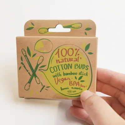 Multifunctional Health Care Disposable Wooden Cotton Buds with Carton Packaging