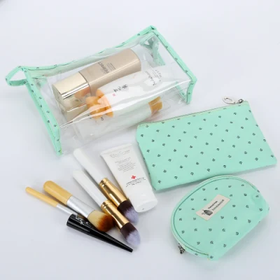 N00090 Travel Waterproof Transparent Custom Logo Cosmetic Bag