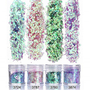 Nail Art Sequins Iridescent Flakes Paillette Festival Body Chunky Glitter