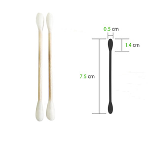 OEM Paper Box Eco Friendly Ear Cleaning Wooden Stick Cotton Buds