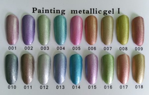 OEM/ODM fashion painting metallic gel odorless gel nail polish