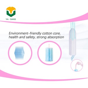 Online sale cheap bio organic cotton tampons with plastic applicator tampons private label