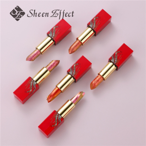 Pearlescent Diamond Chameleon Lipstick  Moisturizing Makeup Longlasting lipstick