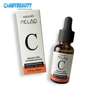 Private Label 20% Vitamin C and Hyaluronic acid anti aging skin care serum