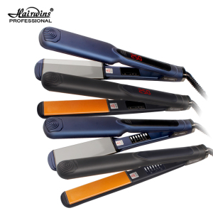 Private label 480F MCH hair flat iron straightener curler with titanium plates and button lock
