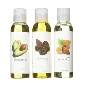 Private Label Carrier oil 3 gift Set (Jojoba Avocado Almond) 4oz Each