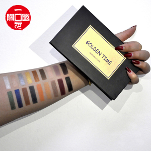 Private Label Make Up 2021 new 18 color eyeshadow palette golden time (black)
