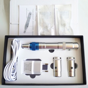 rechargeable derma pen with 3 batteries