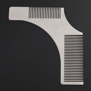 shenzhen Beard Styling Shaping Tool Private Label Stainless Steel Moustache Lice Beard Comb For Mens Grooming