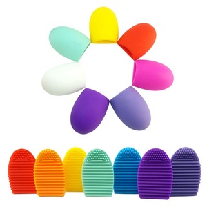 Silicone Makeup Brushegg Cleaning Washing Tools Cosmetics Makeup Brushes Scrubber Board Washing Cosmetic Brush Cleaner Tool
