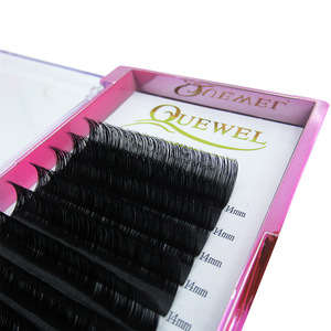 Silk Synthetic Korean Fiber D Curl Individual Lashes, Eyelash Extension Supplies Wholesale, Custom Package Private Label Lashes