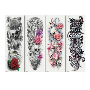 Tattoo Body Art Hot Stamping Non-Toxic Eco Full Arm Body Waterproof Temporary Tattoo Sticker