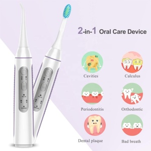 USB Rechargeable Electric Oral Irrigator Water Flosser 2 in 1 Dental Irrigator