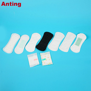 Wholesale Disposable Wingless Ultra Thin Negative Ions Black Panty Liners
