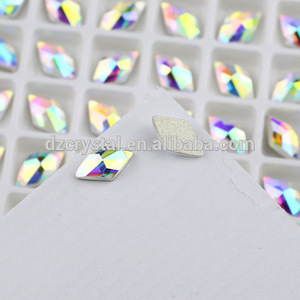 Wholesale flat back diamond glass rhinestones  for nail art