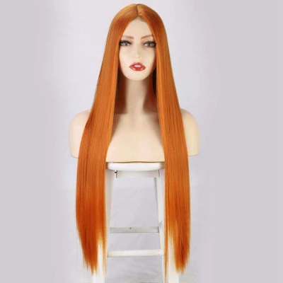 Wholesale Heat Resistant Synthetic Hair Blend Lace Wig for Black Women