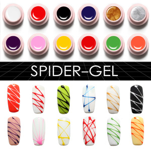 wholesale price 12 color spider gel for nail art nail painting soak off uv gel nail polish