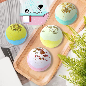 Wholesale Rainbow Bath Bomb 6 Pcs Gift Set Packaging Rich Bubble Fizzers Bathbombs Essential Oils Skincare Floral Bath Bombs