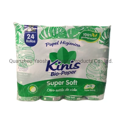 Wholesale Toilet Paper Products Biodegradable Toilet Paper 2ply 3ply Bathroom Tissue Paper