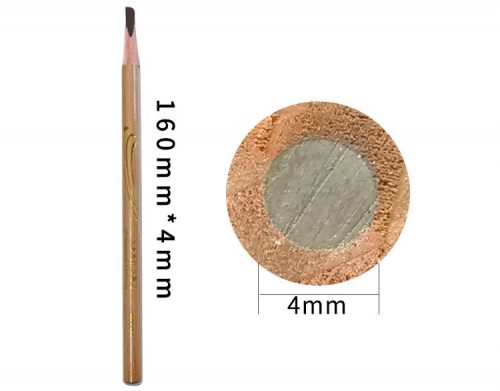 wooden eyebrow pen cosmetics for brow artist hard core natural tattoo without smudging