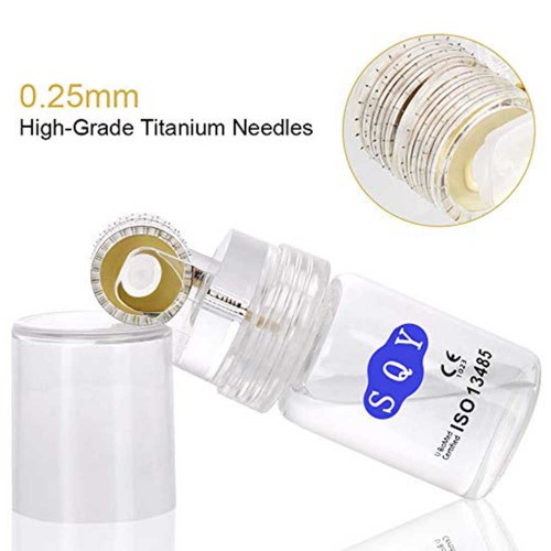 64 Hydra needles Gold Micro Needle Derma Roller Stainless Steel /Hydro Roller