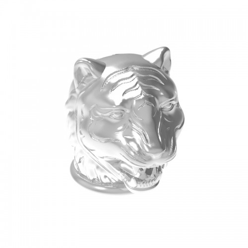 Modern Fashion Luxury Animal Design Leopard Shape Silver Color Zinc Alloy Perfume Bottle Cap