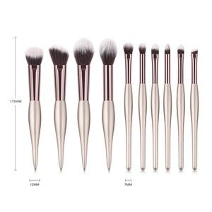 10 Pcs Makeup Brushes Set Highlighter Foundation Lip Eye Micro Brush Applicator For Shadows Professional Brush Makeup Kit