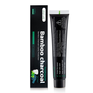 120G Mint Flavor Teeth Whitening Bamboo Charcoal Black Toothpaste