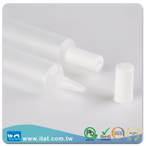 120ml transparent clear cosmetic tube screen printing matte tube