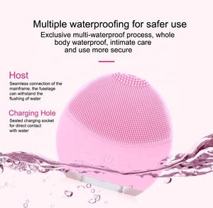 16 Speed Silicone Ultrasonic Vibrating Face Massager Silicon Deep Clean Facial Cleanser For Skin Care