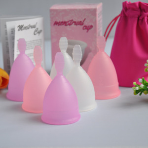 2015 Anytime Wholesale Reusable Medical Grade Silicone Lady Menstrual Cup Feminine Hygiene Product Lady Menstruation