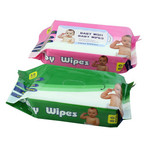 2018 Baby Wet Wipe Spunlace Fabric Cheap Baby Wipes Non-alcoholic Cleaning Wet Wipes