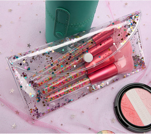 2019 New Cute Gift 5pcs Candy Makeup Brushes with Brush Set Case Your Own Brand Makeup Brush Set