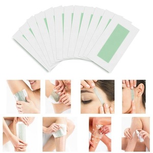 2pcs/sheet Big Size 18*9cm OEM Hair Removal Paper Double Side Cold Wax Strips Paper For  Women Leg Body Face