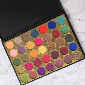 Accept Customized Large 35 Colors Beautiful Eyeshadow Palettes Make Own Eyeshadow Palette