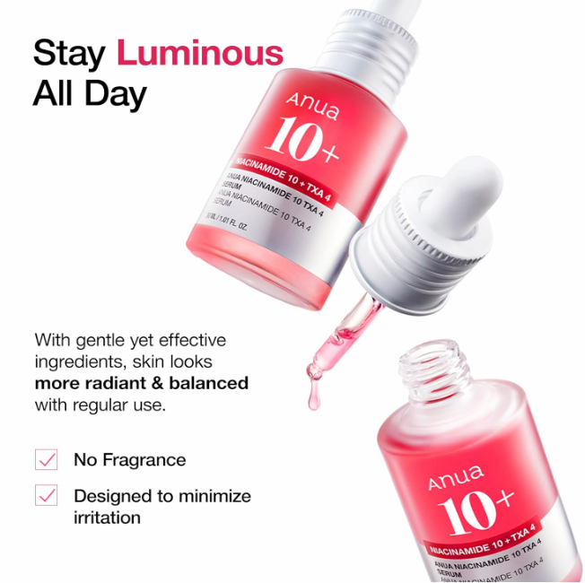 ANUA Niacinamide 10 + TXA 4 Serum