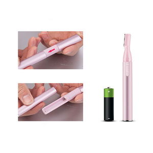 Battery Operated Electric Eyebrow Trimmer For Lady Face And Body Hair Shaver Remover